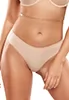 Invisible beige microfiber thong