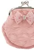 Large makeup bag with rhinestone knot 18cm