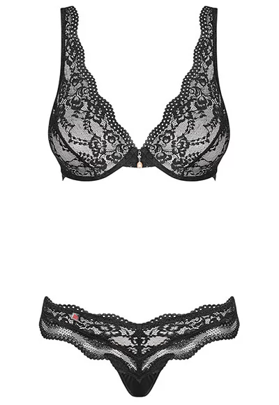 Lingerie lace set 2 pcs Luvae Black