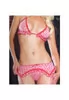 Lingerie with suspenders 3 pieces hearts
