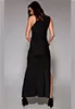 Long sexy black evening dress