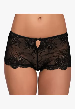 Prestige black lace shorts