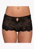 Prestige black lace shorts