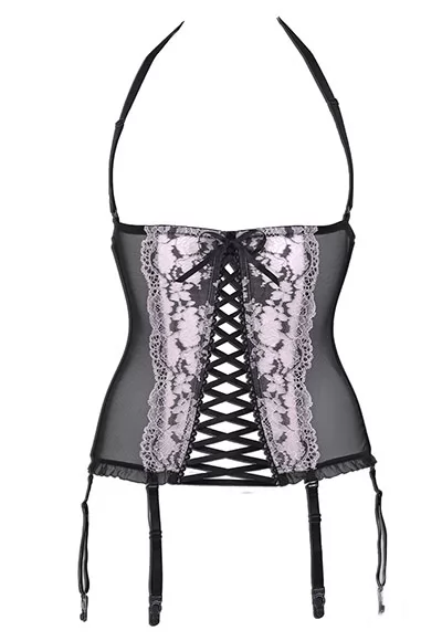 Luxury Dragee lace basque without cups