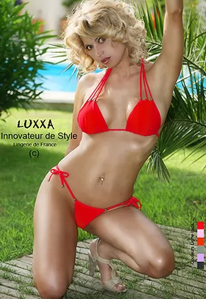Luxury Ibiza Red Swimsuit Thong