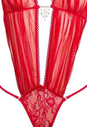 Luxury Love red mesh Body