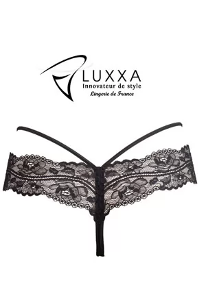 Luxury Reglisse Crotchless Thong