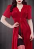 Luxury Silk red Robe