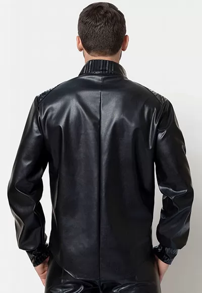 Magnus faux leather shirt