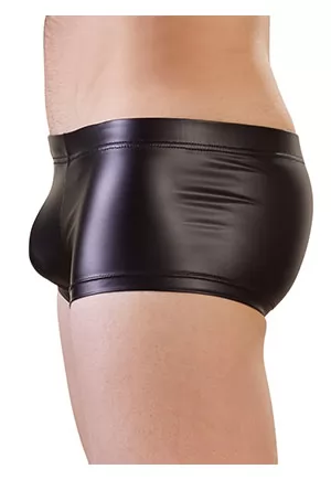 Mens tight fitting wetlook brief