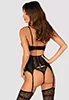 Norides false leather Basque and Thong