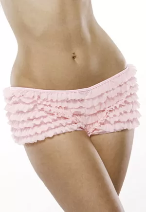 Pink ruffle panties