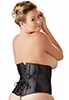 Plus size black waist underbust corset