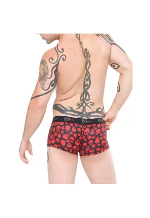 Red skull lycra Boxer brief