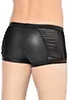 Theon wetlook  mesh shorts zip