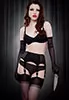 Van Doren Black Retro 6 Suspender Garter Belt