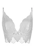 White lace bustier bra