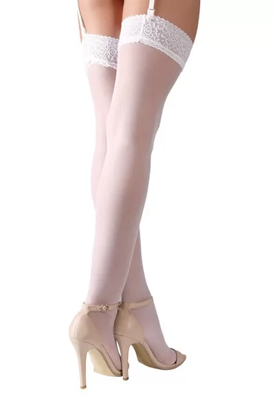 White lace garter Stockings
