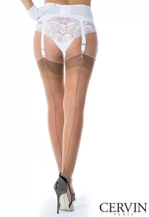 White Rivoli Garter belt with 6 straps