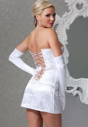 White victorian Corset lace on the back