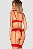 Amor Cherris red lingerie set 3p