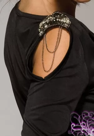 Black jewelry design dress