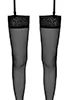 Black lace garter Stockings