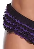 Black and purple ruffled panties