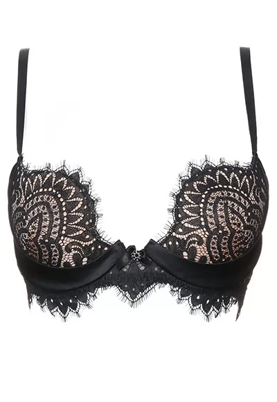 Black Swan black Push up Bra