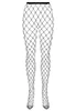 Black wide fishnet tights S812