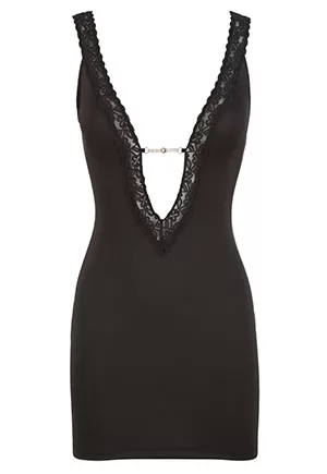 Bodycon Plunging Neck Mini Dress