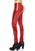 Vera Red vinyl leggings