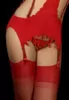Capri 15 denier red nylon stockings