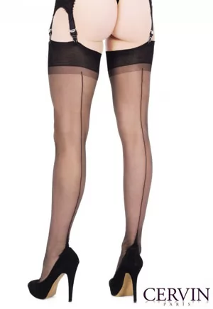 Seduction Couture black seam stockings