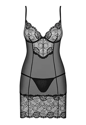 Chemise Lace Alluria Black