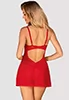 Chilisa red Babydoll and thong