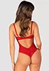 Chilisa red crotchless Bodysuit