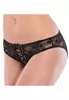 Crotchless lace panty lace up detail