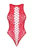 Crotchless teddy Red B120