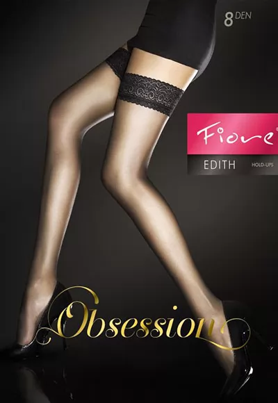 Edith ultra sheer Stockings 8 Den Black