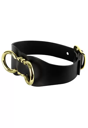 Elf Zhou Monarch Choker Black Leather