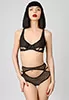 Elf Zhou Open bra Jet Black