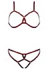 Elf Zhou Red Frame Bondage Open Bra Zhou