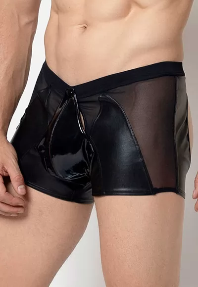 Harbard faux leather shorts