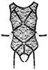 Harness Crotchless lace Bodysuit