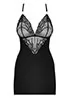 Lace Chemise thong Black 828