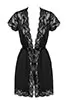 Lace Robe Black 810