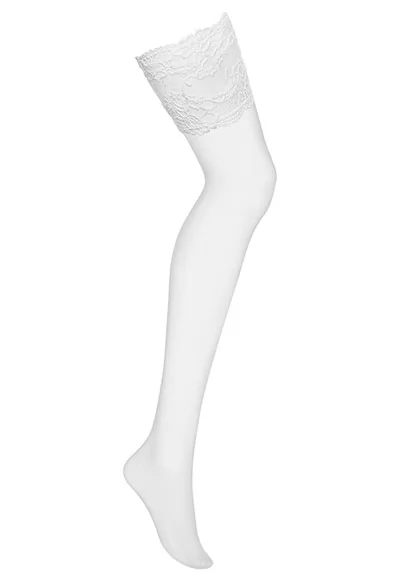 Lace Top Stockings White 810