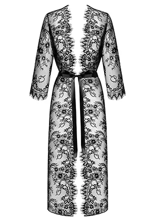 Lashy black Lace robe