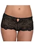 Prestige black lace shorts